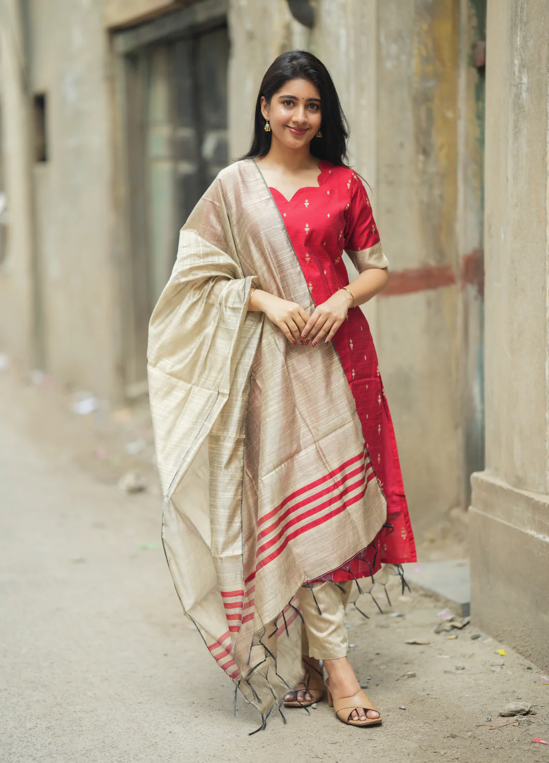 Raw Silk Kurti